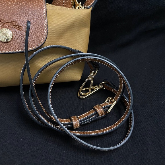 Longchamp Le Pliage Canvas And Leather Handbag - Picture 6 of 6